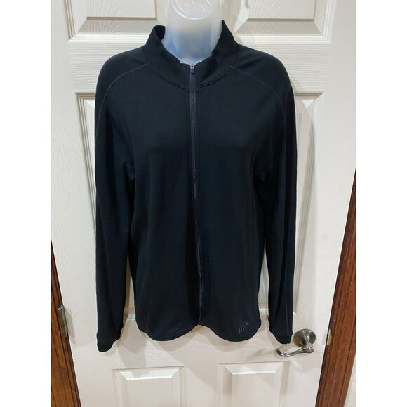 Ibex Merino Wool Full-Zip Cycling Black Jacket With Back Pocket & Logo Detail - Picture 5 of 8